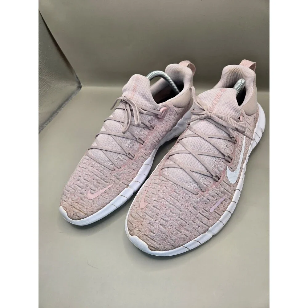 Nike Free Run 5.0 Shoes Womens 11 Platinum Violet Road Running Athletic Sneakers